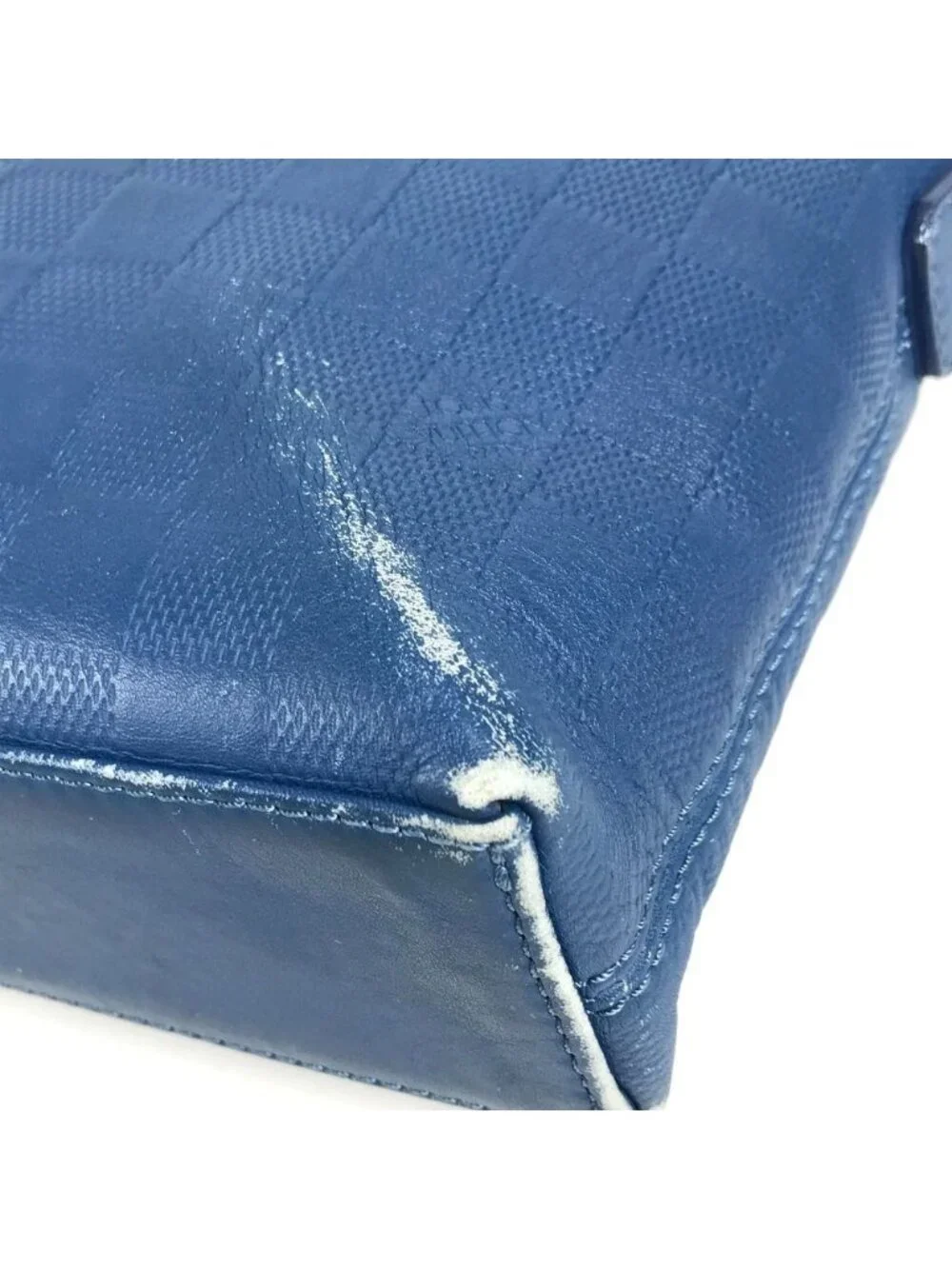 Louis Vuitton Business Bag Porte Documents Jour Pdj Damier Infini Leather Blue